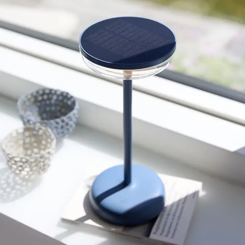 Nielsen Light Breeze Solcelle Bordlampe Støvet blå