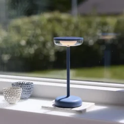 Nielsen Light Breeze Solcelle Bordlampe Støvet blå