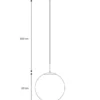 Nielsen Light Chicago Glas kuglependel Ø50 cm