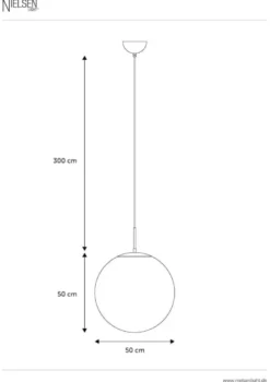 Nielsen Light Chicago Glas kuglependel Ø50 cm