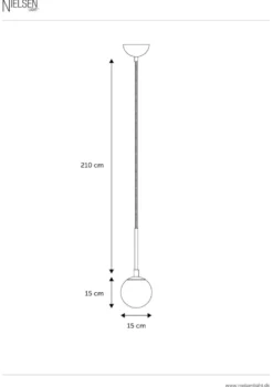 Nielsen Light Chicago Glas kuglependel Ø15 cm