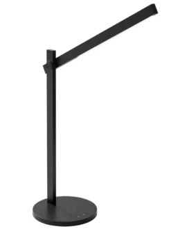 Nielsen Light Edge skrivebordslampe m/QI lader, dæmp og farveskift Sort