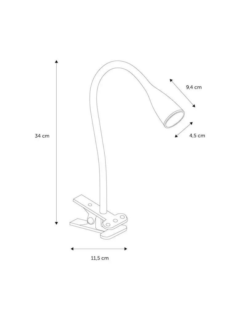 Nielsen Light Eye Klemmelampe Sort