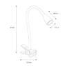 Nielsen Light Eye Klemmelampe Hvid
