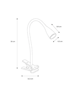 Nielsen Light Eye Klemmelampe Hvid