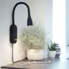 Nielsen Light Eye Væglampe med USB stik & lysdæmper Sort
