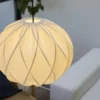 Nielsen Light Jasmin Pendel Hvid Ø40 cm m.Sort stofledning