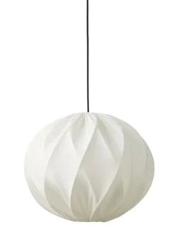 Nielsen Light Jasmin Pendel Hvid Ø40 cm m.Sort stofledning