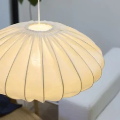 Nielsen Light Jasmin Pendel Hvid Ø50 cm m.Hvid stofledning