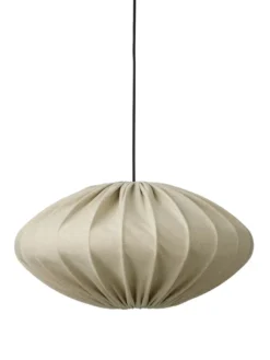 Nielsen Light Jasmin Pendel Lys sand Ø50 cm m.Sort stofledning