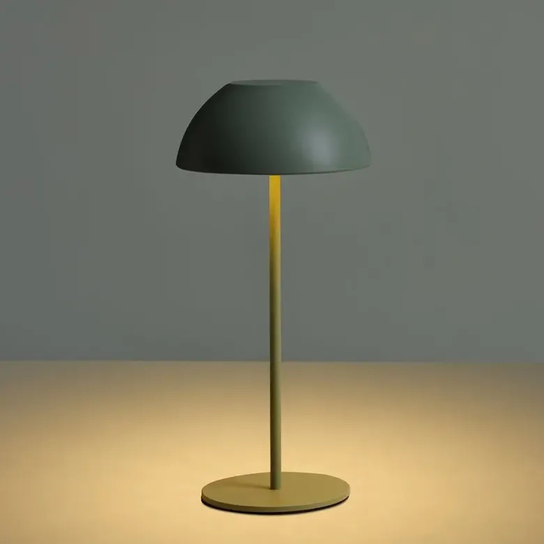 Nielsen Light Luna Genopladelig Bordlampe Støvet grøn