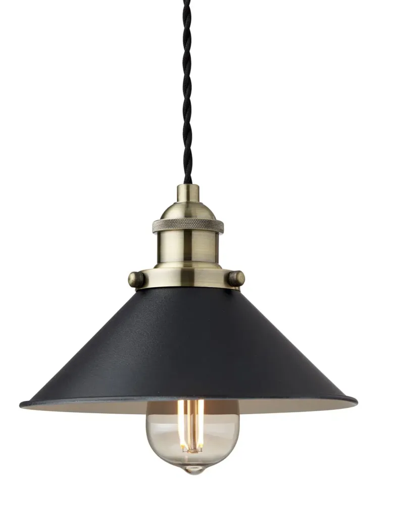 Nielsen Light Neksø Pendel Sort/Antik messing