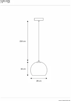 Nielsen Light Nice kuglependel kobber Ø20 cm