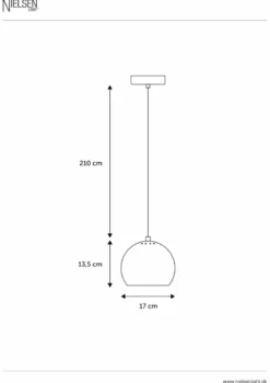 Nielsen Light Nice kuglependel krom Ø17 cm