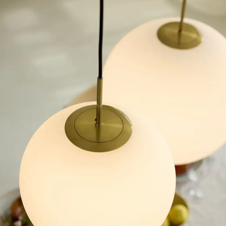Nielsen Light Nora Cafependel Opal/messing Ø40 cm