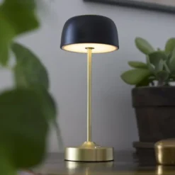 Nielsen Light Royal Genopladelig Bordlampe Sort/guld