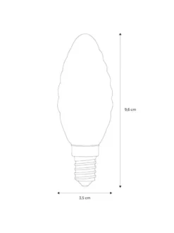 Nielsen Light Snoet Kertepære Gyldent glas 4W