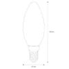 Nielsen Light Snoet Kertepære Gyldent glas 3W