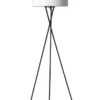Nielsen Light Uptown Gulvlampe Sort med hvid stofskærm