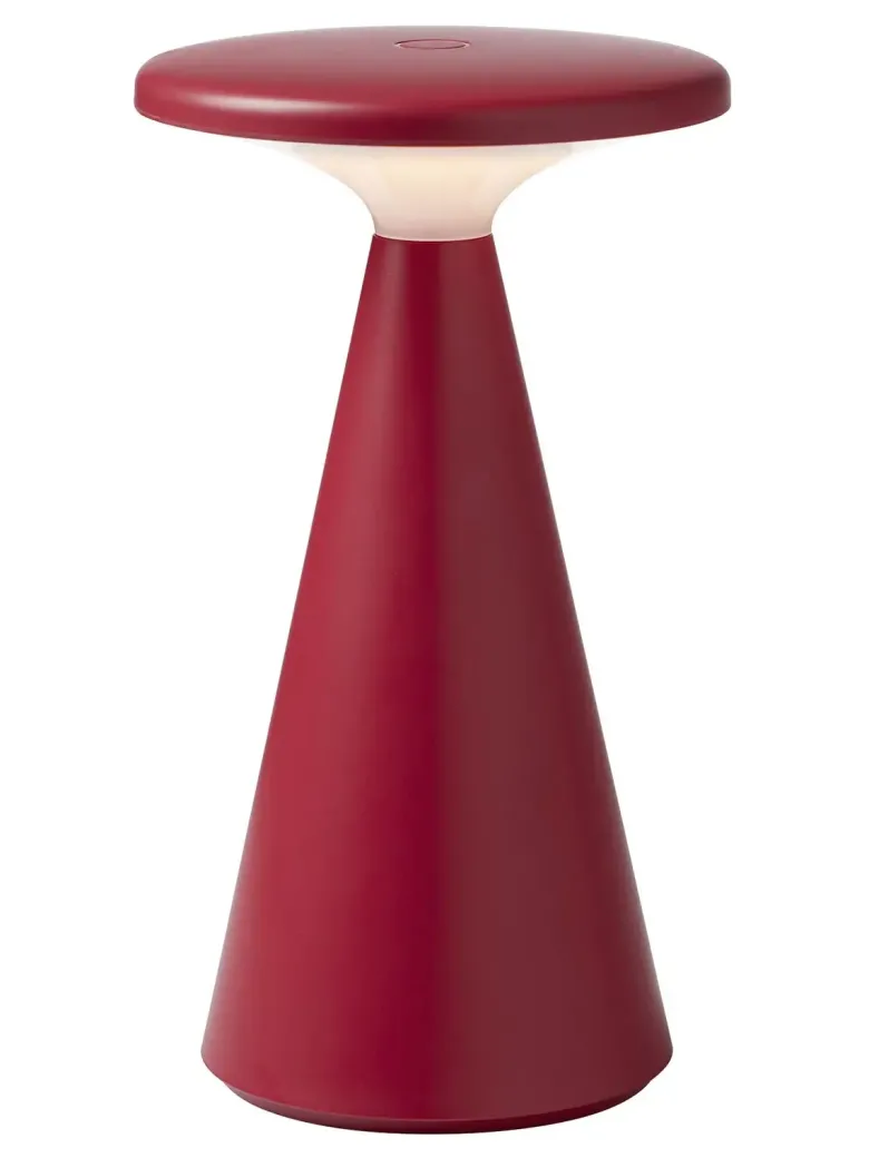 Nyhavn Genopladelig bordlampe vinrød