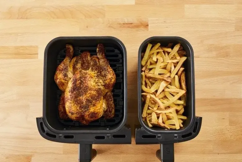 OBH Nordica Airfryer Dual Easy Fry Sort