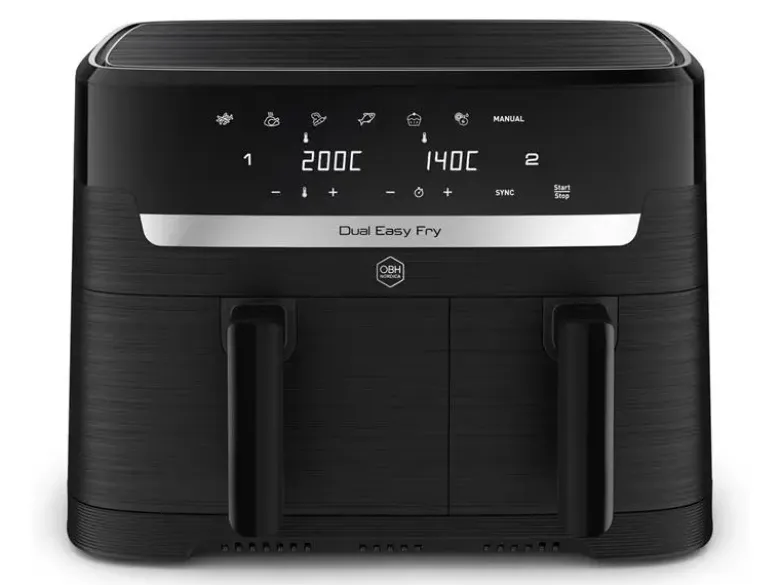 OBH Nordica Airfryer Dual Easy Fry Sort
