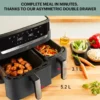 OBH Nordica Airfryer Dual Easy Fry & Grill Sort