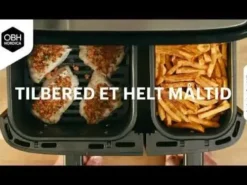 OBH Nordica Airfryer Dual Easy Fry & Grill Sort