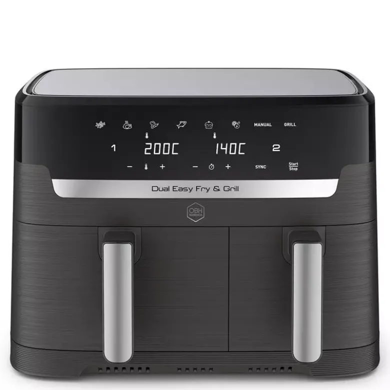 OBH Nordica Airfryer Dual Easy Fry & Grill Sort