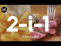OBH Nordica Airfryer Easy Fry & Grill 2-i-1 mekanisk 1550 W
