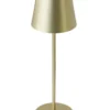 One Genopladelig bordlampe gylden