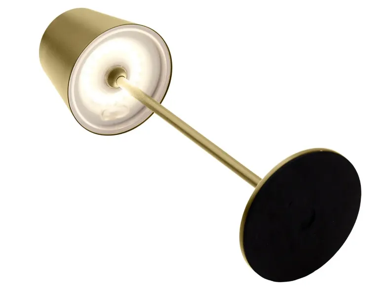One Genopladelig bordlampe gylden