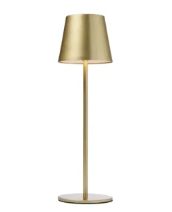 One Genopladelig bordlampe gylden