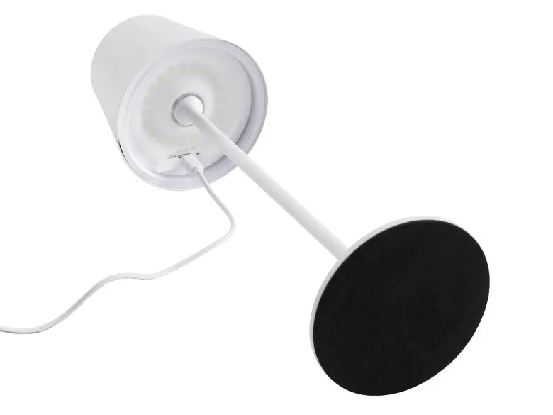 One Genopladelig bordlampe hvid