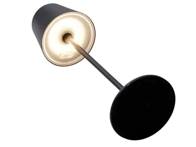 One Genopladelig bordlampe sort