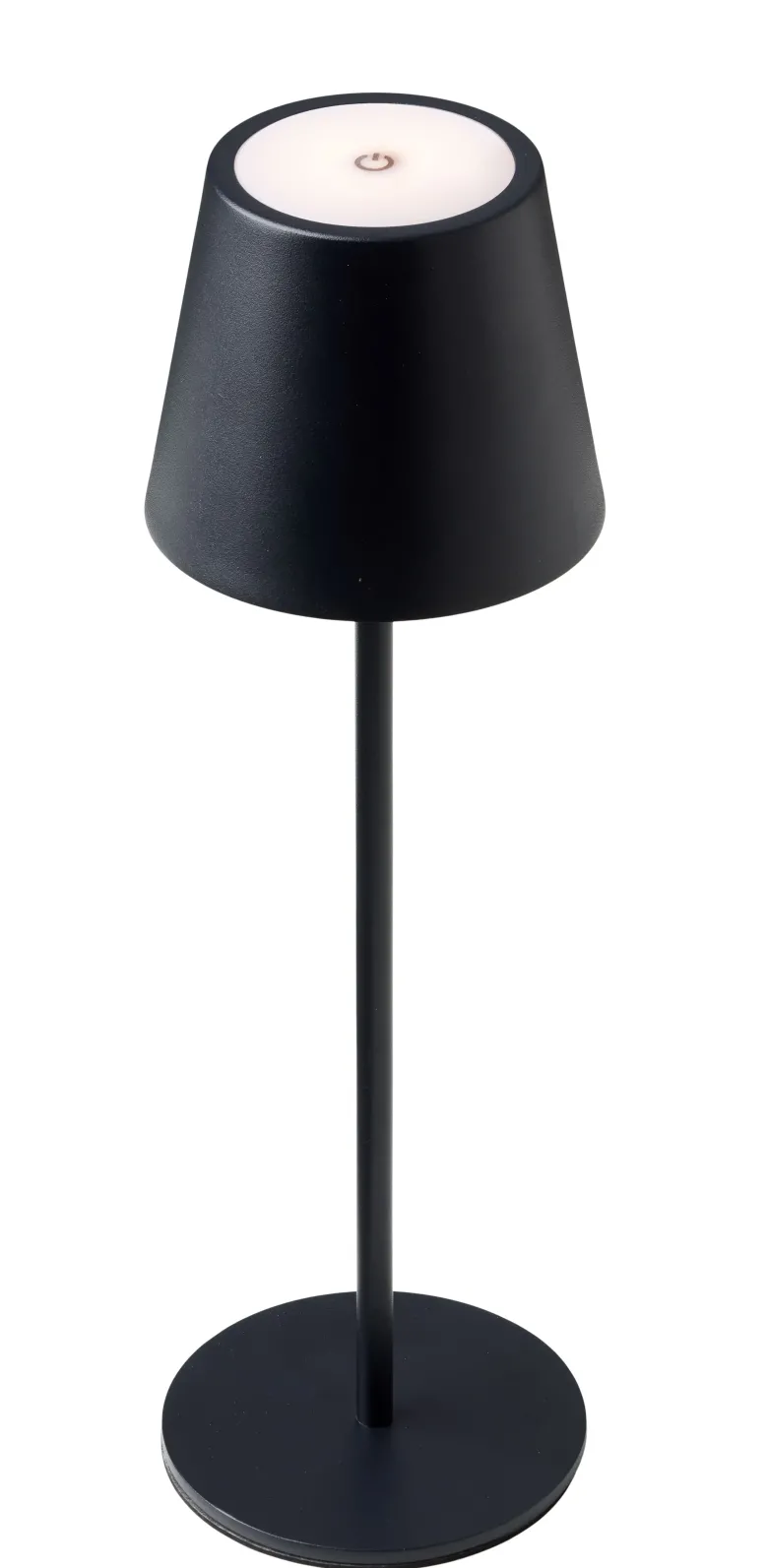One Genopladelig bordlampe sort