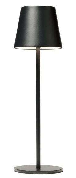 One Genopladelig bordlampe sort