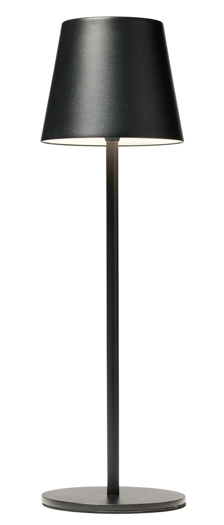 One Genopladelig bordlampe sort