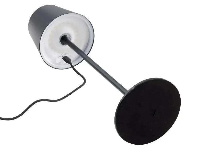 One Genopladelig bordlampe sort