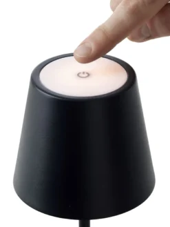 One Genopladelig bordlampe sort