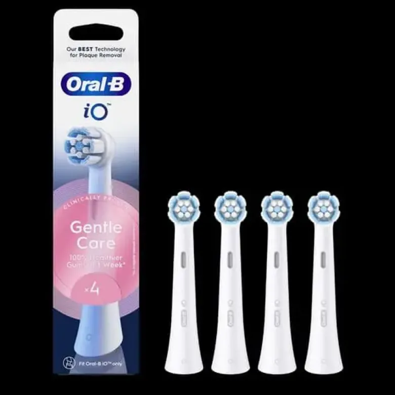 Oral-B Løse børstehoveder IO Ultimateclean sensitive 4-pak hvid