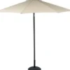 Parasol 3 m med 6 ribber 140 gram/m2 med hejs champagne