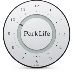 Park Life titanium silver parkeringur.