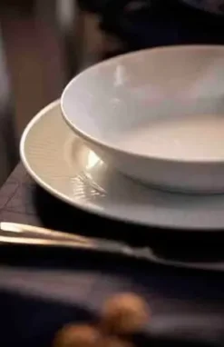 Pillivuyt Plissé Tallerken flad Ø20 cm Hvid