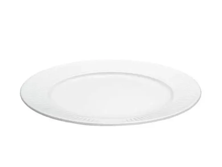Pillivuyt Plissé Tallerken flad Ø20 cm Hvid