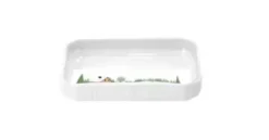 Pillivuyt Vinter Fad rektangulært 18 x 12 cm Hvid