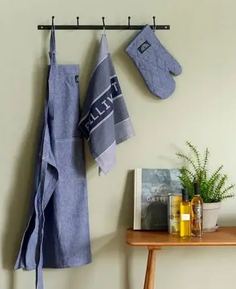 Pillivuyt Viskestykke 80x50 cm stribet blå
