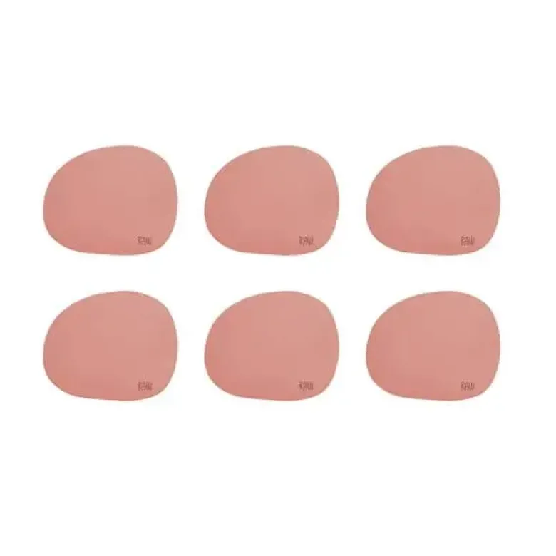 RAW coasters soft silikone 6 stk spice rose