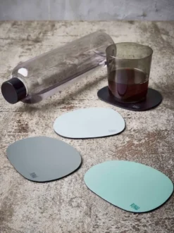 RAW coasters soft silikone 6 stk mocca