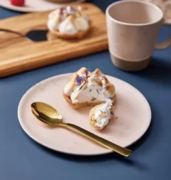 RAW dessertskeer i guld 4 stk i gaveæske